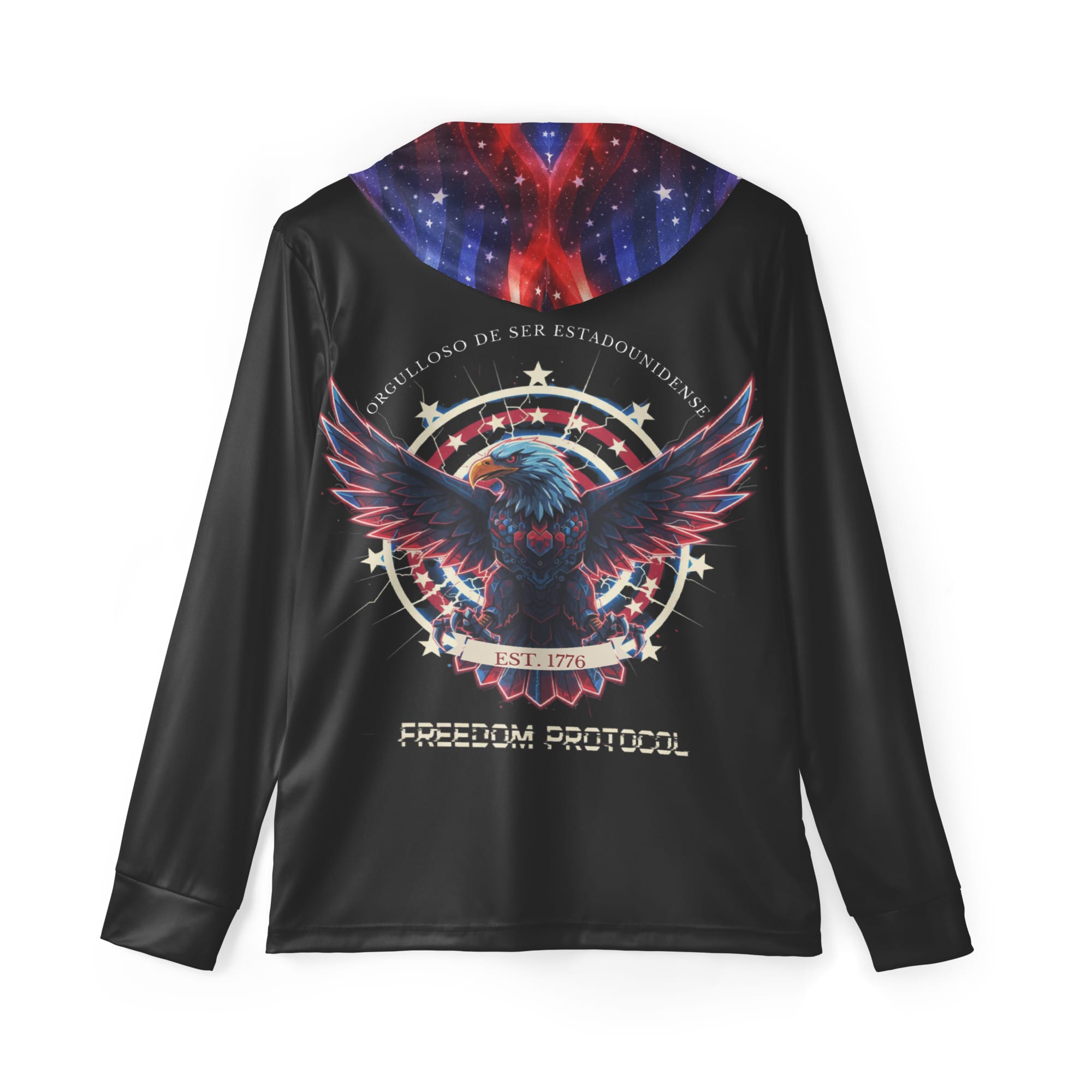 Personalized American Eagle Sports Hoodie Black XS-4XL