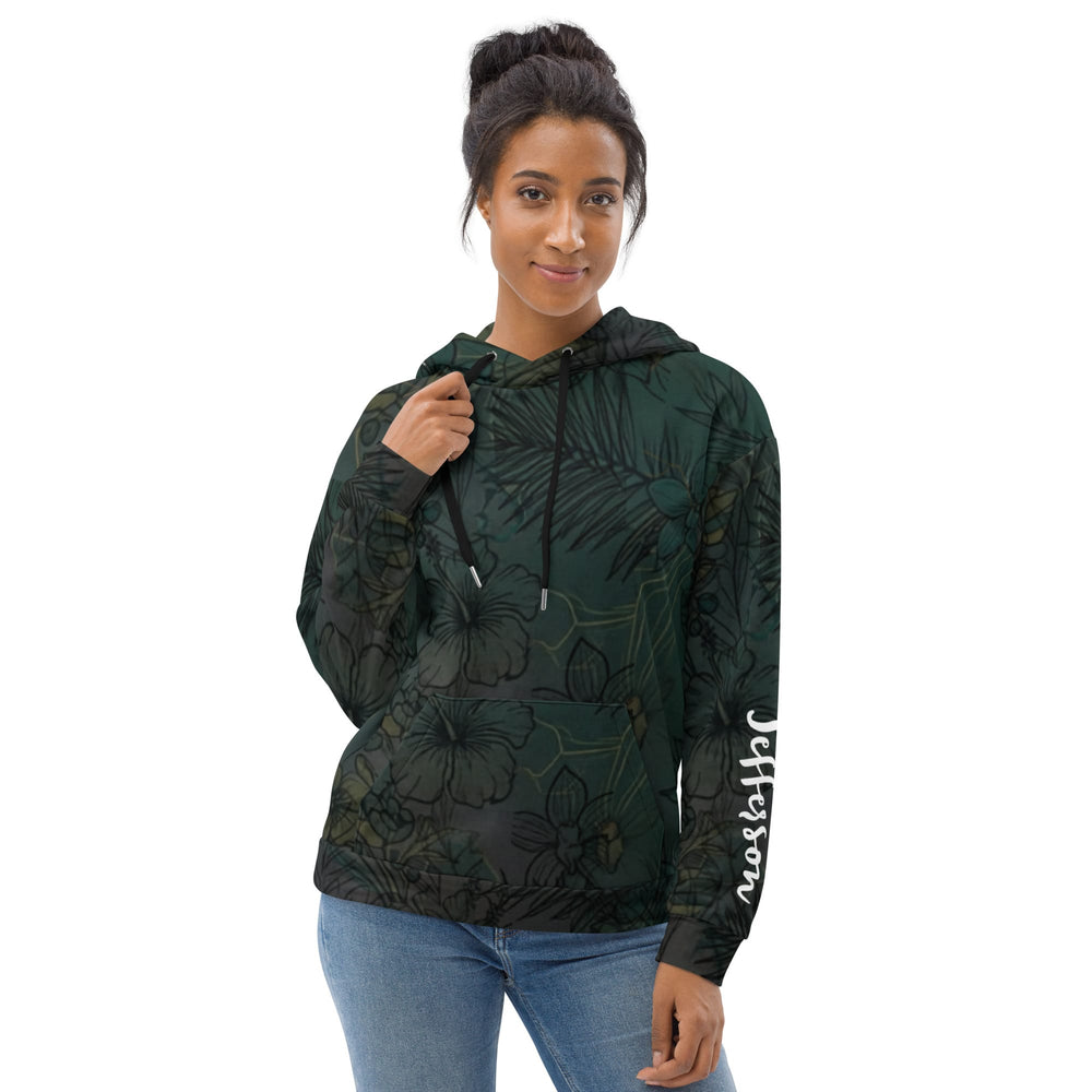 Botanical Print Recycled Unisex Hoodie 2XS-6XL