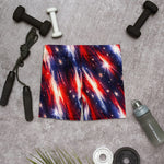 Red White Blue Starburst Athletic Shorts - Back View on Model | Our Phoenix Rise