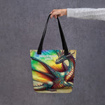 Dragon Magic Design Tote Bag - vibrant fantasy design detail | Our Phoenix Rise