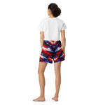 Americana Patriotic Athletic Long Shorts - Back view on model | Our Phoenix Rise