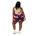 Americana Patriotic Athletic Long Shorts - Back view detail | Our Phoenix Rise