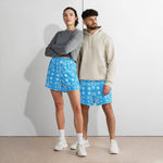 Mens Snowflake Athletic Shorts Funny Winter Workout Apparel Detailed View 2 | Our Phoenix Rise