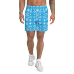 Winter Snowflake Unisex Athletic Shorts - Elastic waistband and drawstring | Our Phoenix Rise