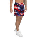 Americana Patriotic Athletic Long Shorts - Right side view | Our Phoenix Rise