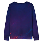 Futuristic Warrior Gaming Sweatshirt - Back view abstract energy pattern | Our Phoenix Rise