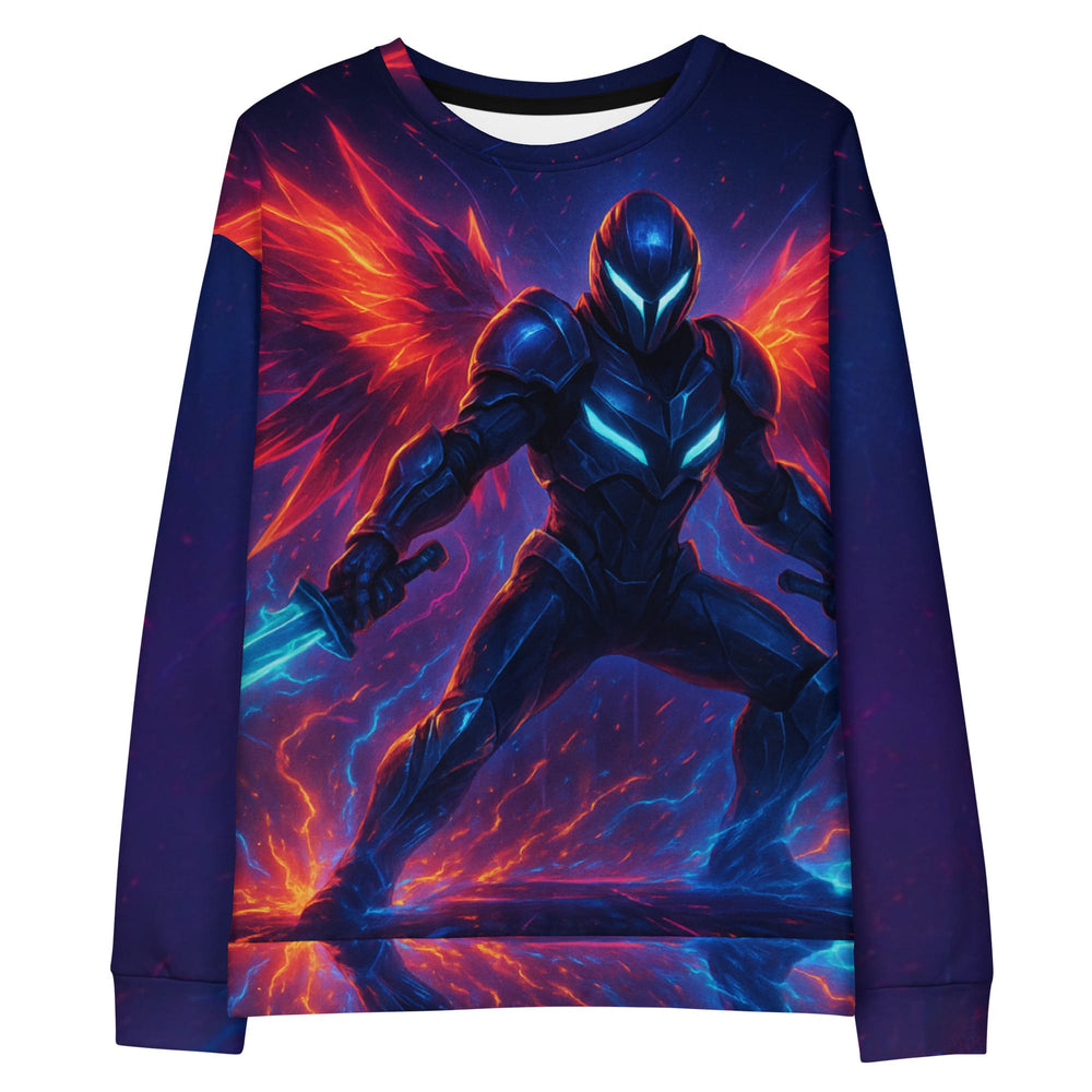 Futuristic Warrior Gaming Sweatshirt Blue 2XS-6XL