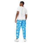 Black Snowflake Pattern Track Pants - Back View | Our Phoenix Rise