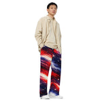 Americana Wide Leg Pants - Woman in beige long-sleeve top, right front detail | Our Phoenix Rise