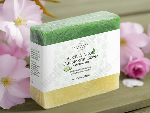 Aloe and Cucumber Soap | Refreshing | Soothing - Iron Phoenix GHG