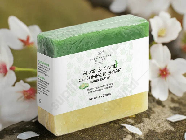 Aloe and Cucumber Soap | Refreshing | Soothing - Iron Phoenix GHG