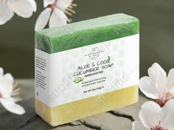 Aloe and Cucumber Soap | Refreshing | Soothing - Iron Phoenix GHG