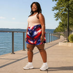 Stars and Stripes Athletic Shorts - Lifestyle mockup back view | Our Phoenix Rise