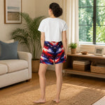 Stars and Stripes Athletic Shorts - Lifestyle mockup side view | Our Phoenix Rise