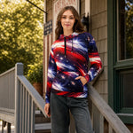 Personalized Americana Galaxy Hoodie - Male Model Back Detail | Our Phoenix Rise