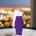 Elegant Sparkly Purple One-Shoulder Dress| Iron Phoenix GHG - Iron Phoenix GHG
