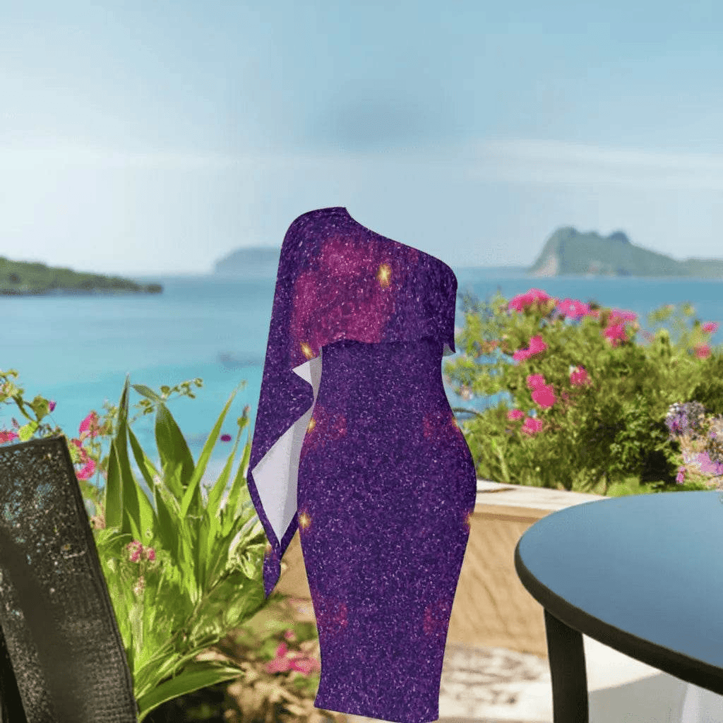 Cosmic Night Purple Galaxy Dress | Fashion Lovers