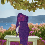 Cosmic Night Purple Galaxy Dress | Fashion Lovers - Iron Phoenix GHG