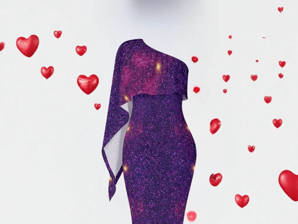 Cosmic Night Purple Galaxy Dress | Fashion Lovers - Iron Phoenix GHG