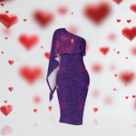 Cosmic Night Purple Galaxy Dress | Fashion Lovers - Iron Phoenix GHG