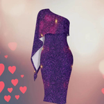 Cosmic Night Purple Galaxy Dress | Fashion Lovers - Iron Phoenix GHG