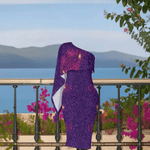 Cosmic Night Purple Galaxy Dress | Fashion Lovers - Iron Phoenix GHG