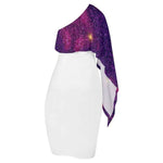 Galaxy Drape White Party Dress Detailed View 9 | Our Phoenix Rise