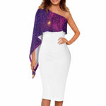 Galaxy Drape White Party Dress | Iron Phoenix GHG - Iron Phoenix GHG