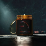 Bad at Games Soy Wax Candle - Lit in Amber Jar - Detail 36 | Our Phoenix Rise