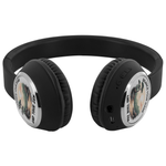 Black On-Ear Wireless Gaming Headphones - Ear cup cushion texture | Our Phoenix Rise