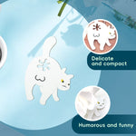 Cat Butt Shaped Food Sealing Clip - Multiple views highlighting the humorous design and thin profile | Our Phoenix Rise