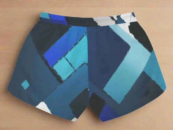 "Blue Matrix" Geometric Athletic Shorts| Iron Phoenix GHG