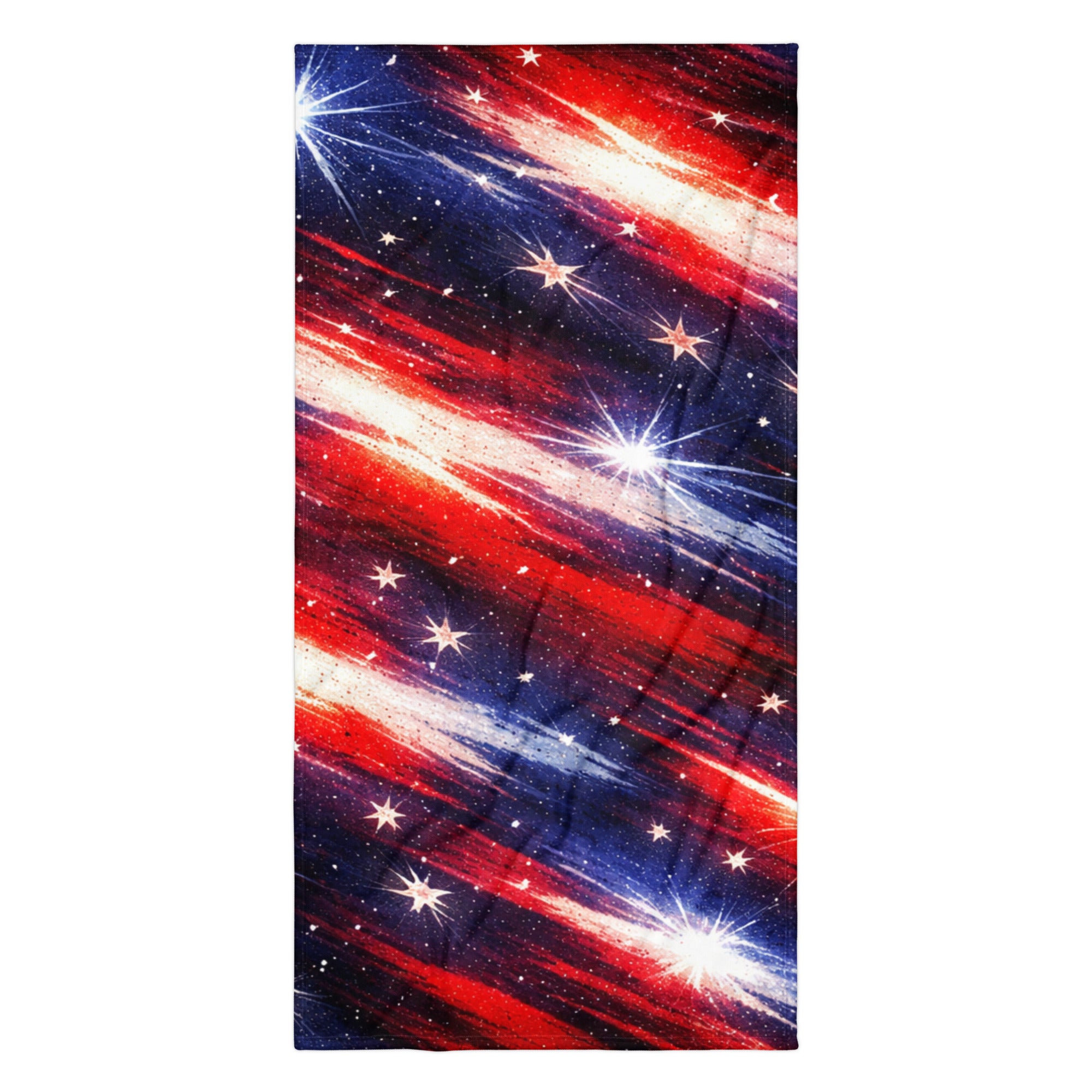 American Flag Beach Towel - Flat lay of full patriotic design | Our Phoenix Rise