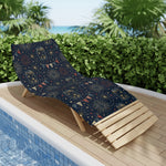 Patriotic Beach Towel - Bright Fireflies in Mason Jar Accent | Our Phoenix Rise