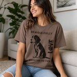 Beagle Mom Graphic T-Shirt - Washed Denim Lifestyle | Our Phoenix Rise