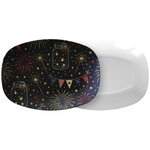 Oven to Table Serving Platter 10x14 Inch - Angled View | Our Phoenix Rise