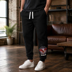 Men's Patriotic American Eagle Joggers - lifestyle side view on model | Our Phoenix Rise