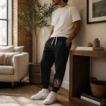 Men's Patriotic American Eagle Joggers - lifestyle back view on model | Our Phoenix Rise
