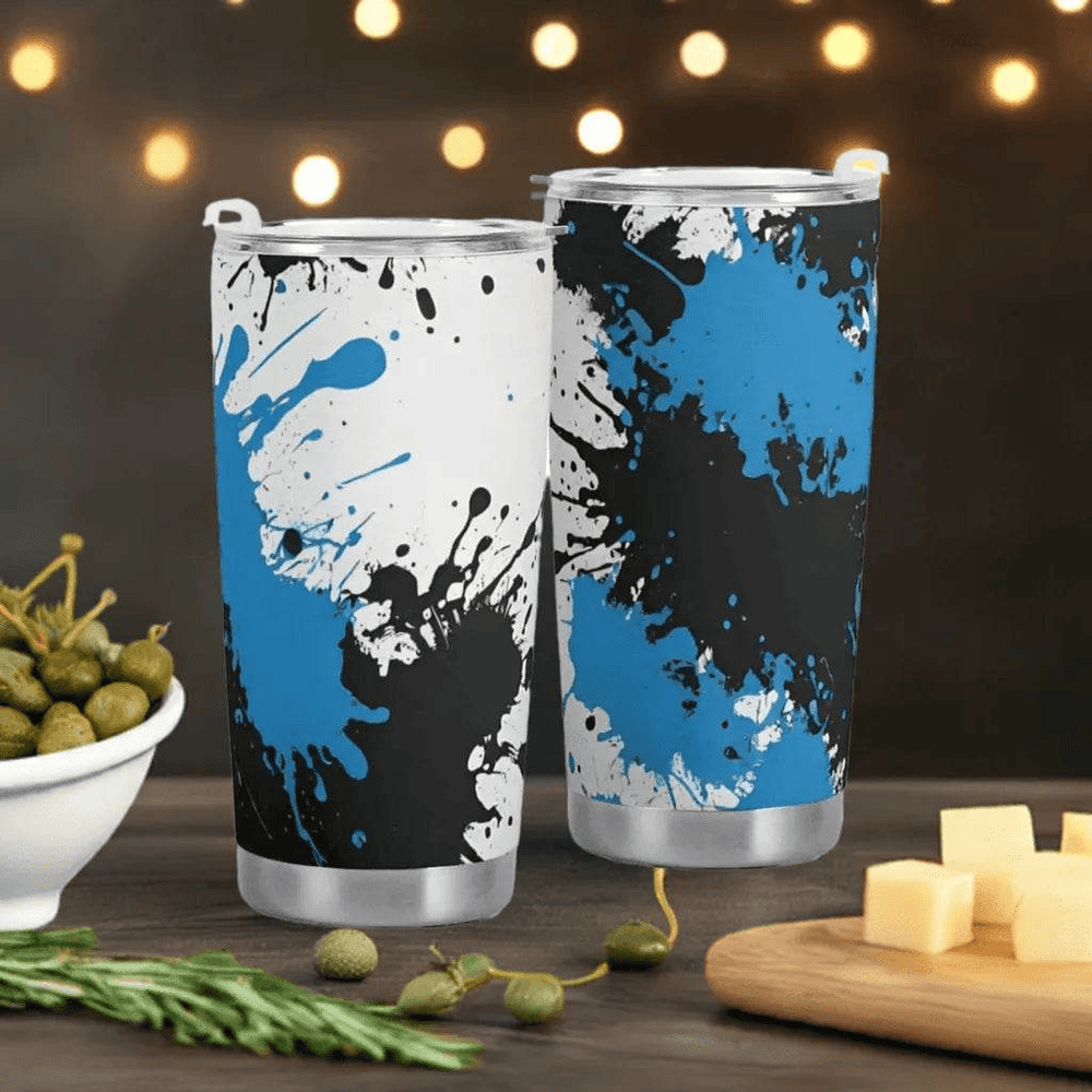 Paint Splatter Apparel Set Bundle Blue Black White XS-4XL Black XS-4XL