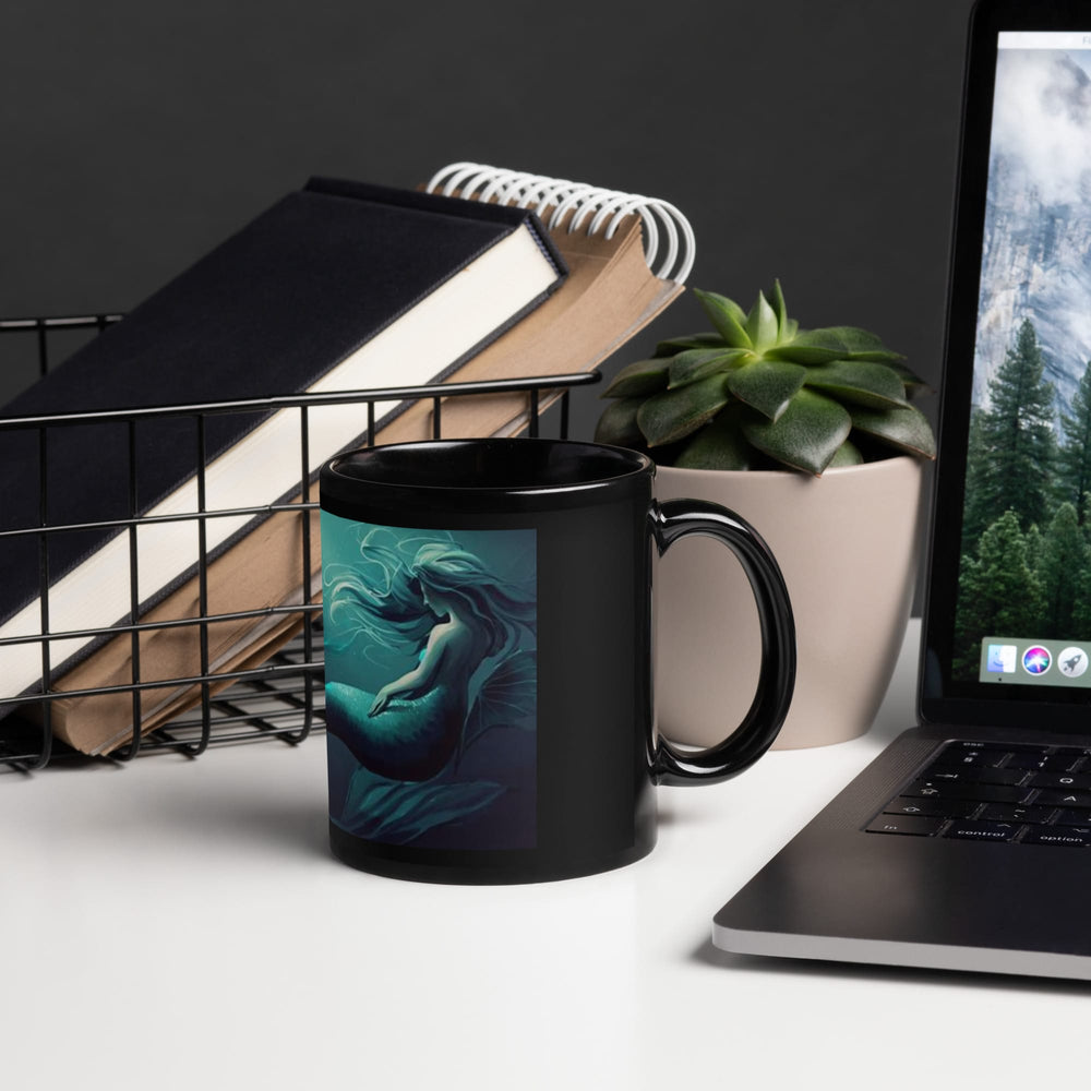 Black Mermaid Coffee Mug