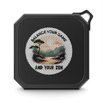 Rugged Waterproof Bluetooth Speaker - Black with Balance Your Game And Your Zen landscape design | Our Phoenix Rise