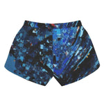 Crystal Shard Blue Athletic Shorts Detailed View 11 | Our Phoenix Rise