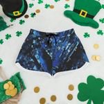 Crystal Shard Blue Athletic Shorts Detailed View 7 | Our Phoenix Rise
