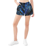 Crystal Shard Blue Athletic Shorts Detailed View 12 | Our Phoenix Rise