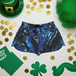 Crystal Shard Blue Athletic Shorts Detailed View 5 | Our Phoenix Rise