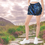 Crystal Shard Blue Athletic Shorts Detailed View 2 | Our Phoenix Rise