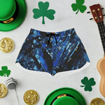 Crystal Shard Blue Athletic Shorts Detailed View 4 | Our Phoenix Rise