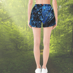 Crystal Shard Blue Athletic Shorts Detailed View 8 | Our Phoenix Rise