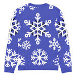 Blue Snowflake Crew Neck Sweater - Holiday Outfit Styled | Our Phoenix Rise