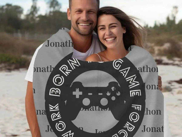 "Born to Game" Gaming Fleece Blanket | Iron Phoenix